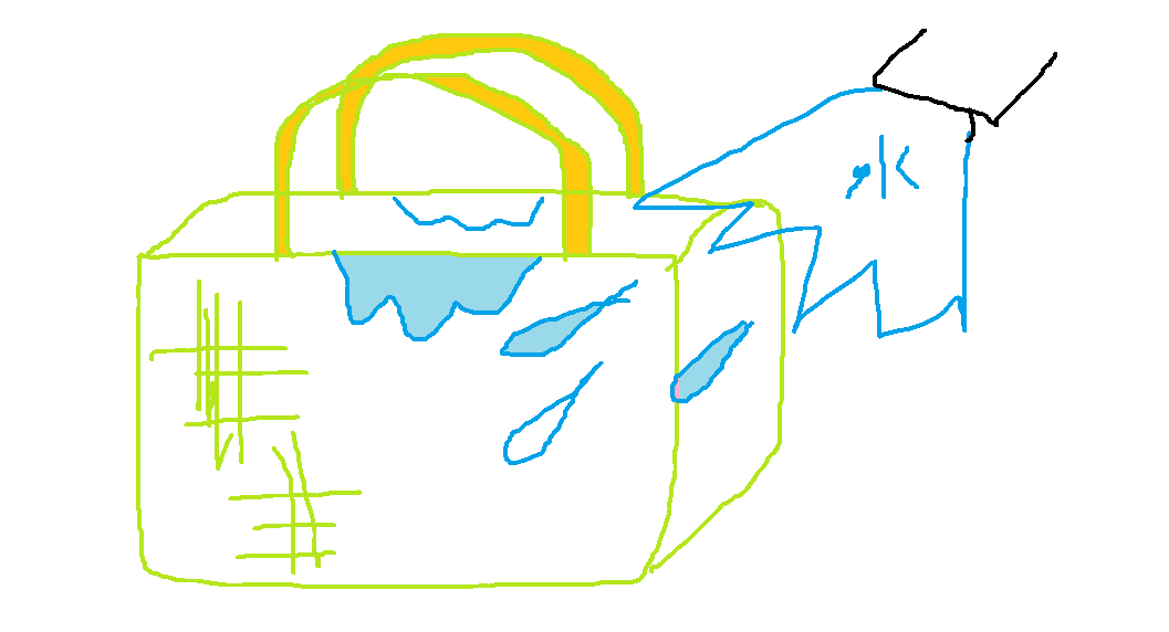 水にぬれても平気