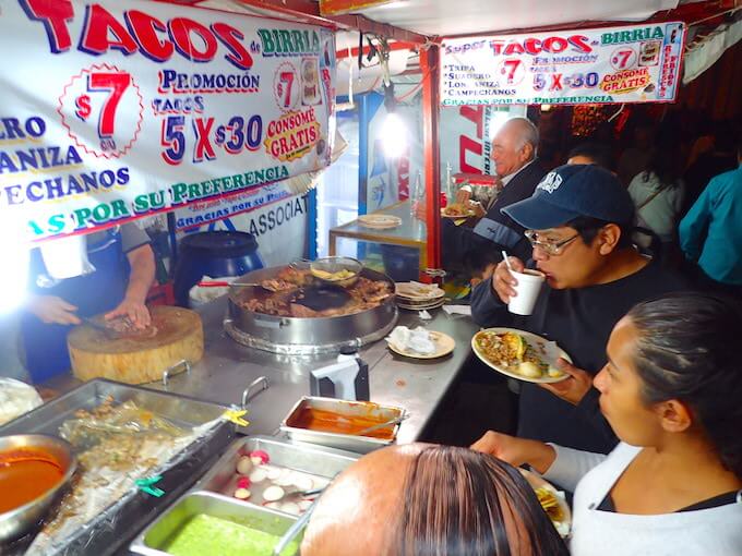 メキシコシティのタコス屋台3